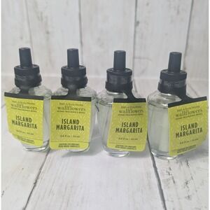 Bath & Body Works Wallflowers Refill 4 Pack Island Margarita NEW Tropical Scent